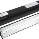 REPTI ZOO 8W Reptile T5 HO UVB Lighting Combo Kit, Light Fixture Reptile Terrarium Hood, with Detachable Curved Reflector and 1pc Desert 10.0 UVB T5 Lamp, ETL certificated