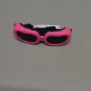 PETLESO Small Dog Sunglasses, Adjustable Foam Frame Dog Goggles for Small Breeds, Pink, UV Protection, Outdoor Riding Driving, S Size
