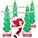 2-Piece Christmas Limbo Set - Inflatable Limbo Stick & Tree Decoration for Xmas Fun Indoor/Outdoor Party Games