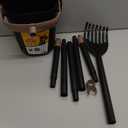 Arm & Hammer Dog Pooper Scooper Swivel Bin & Rake, Poop Scoop for Dogs, Black (2 Heavy Duty Scented Waste Bags Included) (One Size)