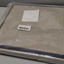 YOUDENOVA 15 inches Storage Ottoman Cube, Foldable Storage Boxes, Padded Seat for Dorm Living Room, Support 300lbs, Line Fabric Beige