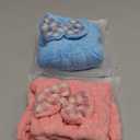 2Pcs Super Absorbent Hair Towel Wrap for Wet Hair, Microfiber Hair Towel Wrap Quick-Drying Thickened Hair Towels, Soft Bow Tie Wet Hair Towels Wrap for Women Girls (Pink+Blue)