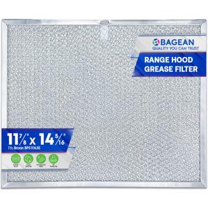 Bagean Stove Hood Vent Filter 11.8" x 14.3" BPS1FA30 - Compatible with NuTone Allure & Broan Range Hood Filter Replacement 99010299 - Fits QS1 QS2 30" Hoods - Blocks Grease & Filters Oven Air (1-Pk)