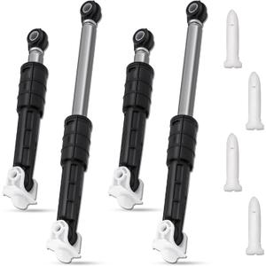GFW450SSM1WW GFW450SPM1DG Washer Shock Absorber and Pin Kit, Fit for GE Front Loader GFWS1700H0WW GFW450SSK0WW GFW450SPK0DG GFWN1300J1WW GFW430SSM1WW GFW400SCM1WW GFW450SSM0WW GFWN1600J1WW WH01X20826