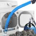 Dryer Vent Cleaner Kit, Flexible Dryer Lint Vacuum Attachment Compatible with Most Vacuum Cleaner, Blue