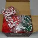 MGparty Light Up Santa Hat with LED Lights Christmas Hats for Adults Kids Holiday Party Costume Headwear Xmas Gifts