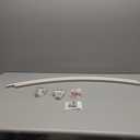 Curved Shower Curtain Rod For Bathroom 38-72 Inches, Adjustable Length, Curved Shower Rod, Metal Rods&Brackets, Round Shower Curtain Rods, Rotate Bracket For Large Shower Space, Need Drilling, Nickle (Brush Nickel)