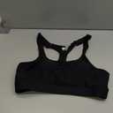 Tempt Me Women Sports Bra Bikini Tops Racerback Bathing Suits Top Padded Swim Tops Only (Large, Black)