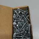 1/4" x 1-1/2 Self Drilling Screws (100 pcs) Unslotted Indented Hex Head, Zinc Plated w/Bonded NEO-EPDM Washer Attaches Metal to Metal, 1/4"-14 x 1-1/2, 3 Drill Point