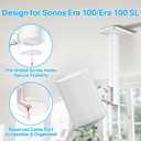 Speaker Mount for Sonos Era 100 / Era 100 SL Ceiling Mount White Tilt +15/-30 & Swivel 90 Adjustable Ceiling Mount Bracket for Sonos Era 100 Speaker Mounting for Better Sound