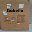 BABELIO New Version Baby Gate with Cat Door Adjustable,29-40" Metal Pet Door for Stairs & Doorways,Pressure Mounted,No Tools Needed,White