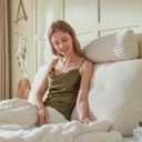 Headboard Wedge Pillow + A Long Neck Roll Pillow Body PillowLarge Headboard Pillow with Removable Cover (Beige, Queen59x8x20 inches)
