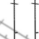 2 Pcs 46 inchens T-Bar Yard Sign Stakes Heavy Duty Metal Stake Yard Sign Holder/Black Steel Powder Coated Sign Posts for Outside/ 2mm Thickness Rust-Proof Outdoor Sign Holder for Outdoor Lawn Yard