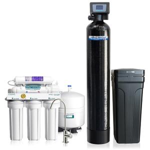 APEC WH-SOFTENER-30-FG Reverse Osmosis System + Water Softener Savings Bundle, Top Tier Alkaline Mineral RO System, Spa Quality Water Softener 30K Grains, Digital Control Valve (1-3 Bathrooms)