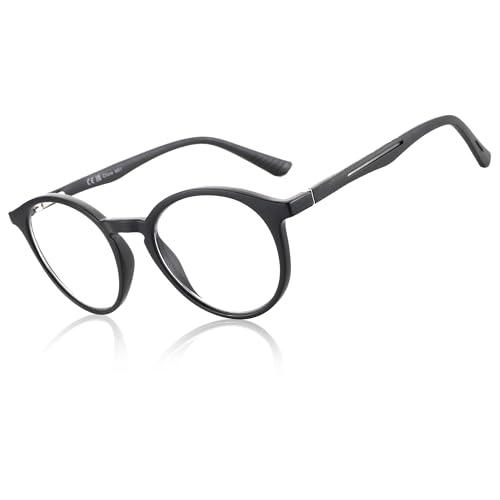 BLUEMOKY Reading Glasses for Men and Women: Blue Light Round Classic Eyeglasses - Computer Readers Glasses 2.00