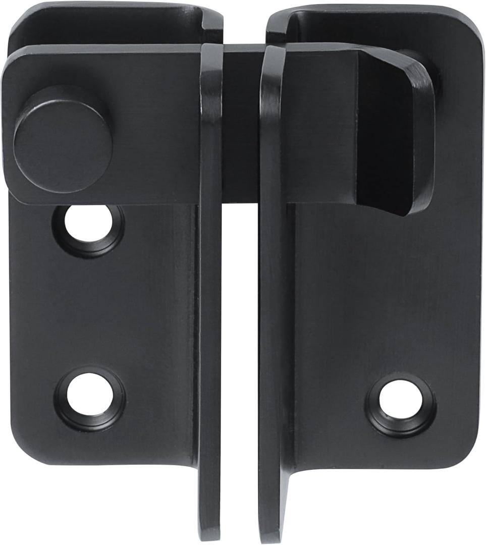Alise Flip Latch,Gate Latches Slide Bolt Latch Safety Door Lock Catch for Barn Cabinet Pet Cage Wood Fence Bathroom Garage Window,SUS304 Stainless Steel Gate Hardware Locks,Matte Black,MS5009-B