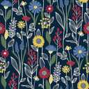NuWallpaper NUS4045 Jane Peel & Stick Wallpaper, Navy