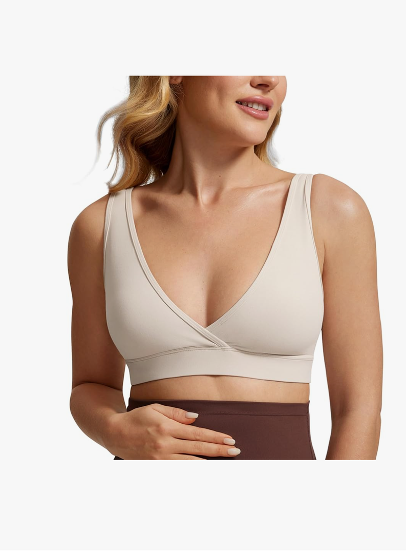 CRZ YOGA Butterluxe Maternity Nursing Bras for Women Crossover Wireless Sleep Breastfeeding Lounge Pregnancy Bralette Comfy, Size -XXL