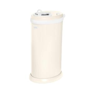 Ubbi Stainless Steel Diaper Pail, No Special Bag, Odor-Locking, Matte Ivory