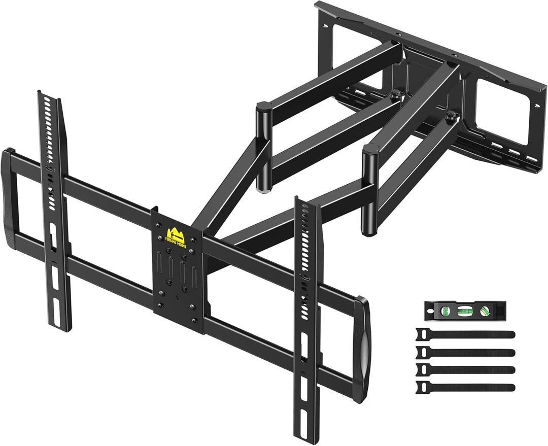 FORGING MOUNT Heavy Duty XXL Full Motion TV Wall Mount with 43" Long Arm Max VESA 900x600 for Extra Large 65 to 85,86,98,100 inch TVs,Universal TV Mount Bracket Swivel Tilt Holds 220lbs,16-24 Studs