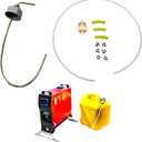 Extra Capacity Fuel Tank Chinese diesel heater Standpipe kit - All-Metal Rust-Proof Cap with 36 Tubing, Tygon Connectors, Hose Clamps, and Fuel Filter - Extend Runtime 5x