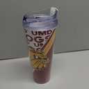 Rico Industries NCAA Standard 24oz Acrylic Tumbler with Hinged Lid, Officially Licensed Double Wall Tumbler with Straw