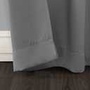 Sun Zero Easton Energy Saving Blackout Grommet Curtain Panel, 40" x 84", Gray (Grey)