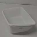 Tribello Plastic Wash Tub Dishpan Basin and Foot Bath for Soaking Feet, Laundry Hand Wash Bucket, Dish Pans for Washing and Storage Cleaning Supplies - 12 Quarts - Heavy Duty - Made in USA (White)