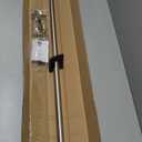 Matte Black Curtain Rods for Windows, 1-Inch Adjustable Drapery Rods with Aluminum End Cap and Brackets (Brushed Nickel, 48-86")