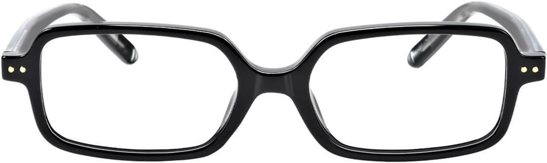 TIJN Olisa Blue Light Blocking Glasses for Women Men,Oval Glasses Frame Bluelight Glasses for Gaming/Computer/Screen (21. Black (Square))