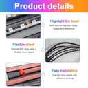 Underglow LED Lights for Cars, 4PCS Waterproof Car Underglow Kit with App & Remote Control, 16 Million DIY Colors Exterior Ambient Lighting Car with Music Mode, DC 12V - 47Inch x2 & 35Inch x2