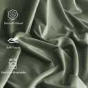 StangH Pinch Pleated Velvet Curtains for Living Room, Sage Green Room Darkening Plush Window Curtains Vertical Insulating Energy Floor to Ceiling Drapes for Sliding Door, W38 x L108, 2 Panels