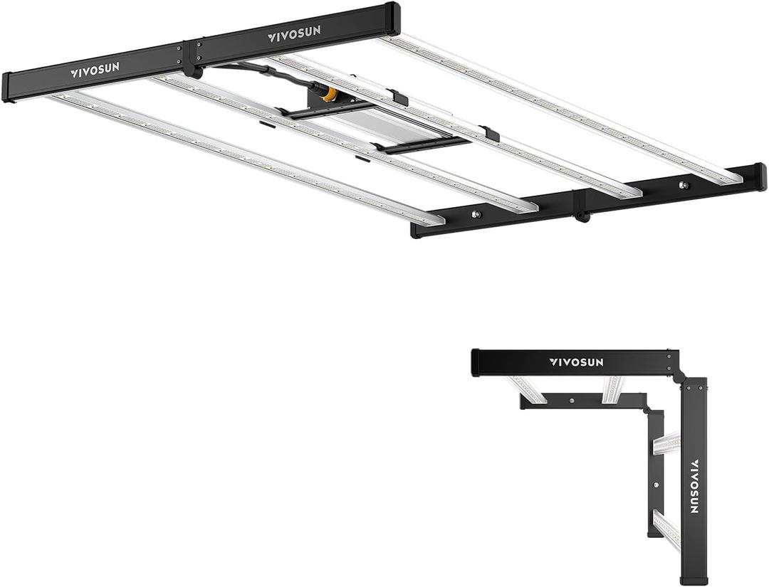 VIVOSUN VSFL4300 Bar LED Grow Light, 430W 4 Bars Plant Grow Light, Foldable & Dimmable, Full Spectrum with UR/FR Light for Indoor Plants