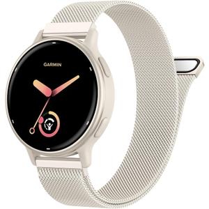 18mm 20mm 22mm Metal Band Compatible with Garmin Vivoactive 5/6/3 Watch Bands, Quick Release Stainless Steel Magnetic Strap for Garmin Venu 3S/Venu 4/2S/Sq Watch Band, Forerunner 165/245 Band Women Men