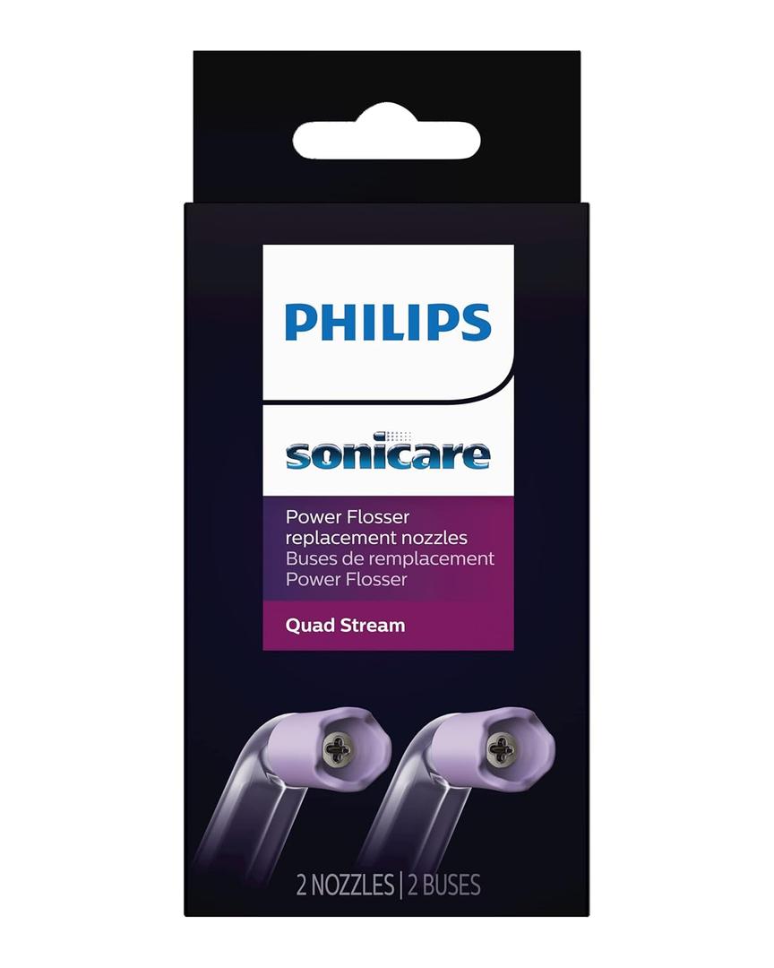 Philips Sonicare Power Flosser Quad Stream Tips (F3), 2pk, White HX3062/00