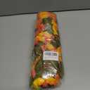 HyeFlora Artificial Fake Fall Hanging Flowers Plants for Outdoor Decor, 2PCS Faux Silk Fall Morning Glory Trailing Vines UV Resistant Look Real for Autumn Home Planter Porch Patio (Orange+Yellow)