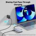 Reborn Laptop Docking Station Dual Monitor, 9-in-1 USB C Hub Dual Monitor with 4K 2HDMI Ports, 1Gbps Ethernet, 5Gbps USB A&C 3.0, 100W PD, SD Card Reader, USBC Dock for MacBook/Dell XPS/HP/Surface etc