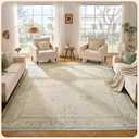 Istana Living Room Rug 10x14 - Green 10 x 14 Area Rug - Foldable Machine Washable Area Rugs 10x14 - Stylish 10x14 Area Rugs Boho - Stain Resistant Washable Rug 10x14