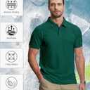 ZITY 5 Pack Mens Polo Shirt Short Sleeve Sports Golf Tennis T-Shirt Moisture-Wicking Summer Shirts (XL)