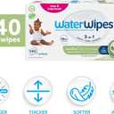 WaterWipes Sensitive+ Baby & Toddler Wipes, 3-In-1 Cleans, Cares, Protects, 99.9% Water, Textured Clean, Unscented & Hypoallergenic, 540 Count (Pack of 9)