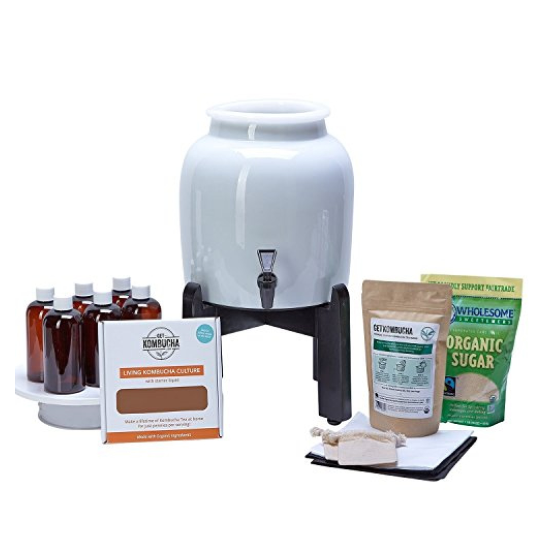 Makes Kombucha Tea On Tap. Continuous Kombucha Home Brew Kit Makes 127 Bottles Of Great Tasting Kombucha Tea Right From Home Every 28 Days! Everything You Need To Get Brewing. 