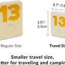 Mini Travel Rummy Cube Set with 4 Wooden Racks, 106 Rummy Cube Game Tiles with Portable Case for Family Classic Board Games - Travel Edition