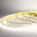 CCT Tunable White LED Strip Lights High Density 600LEDs SMD 5050 DC 24V Warm Daylight White Adjustable 2800K-6500K Flexible Light Strips 16.4ft Non-Waterproof for Bedroom Cabinet