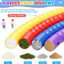 Vinsot Toy Hoop Detachable Plastic Hoops Exercise Equipment Toy Adjustable Rings for Sports Party Game Dance Pet Training