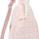 CLUCI Pickleball Bag for Women, Quilted Crossbody Bags for Women Men, Puffer Travel Sling Bag