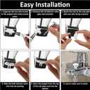 2 Set Tub Spout Diverter Repair Kit Shower Bathtub Faucet Repair Diverter Valve Cup Includes Seals and Gates Leak-Proof Faucet Repairs Bathtub Leaky Replacement Part