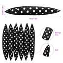 Bememo 40 Pieces Soft Curlers Hair Rollers Overnight Heatless Pillow Rollers for Hair Satin Sponge Curlers to Sleep in No Heat for Long Short Styling Tools(Black)