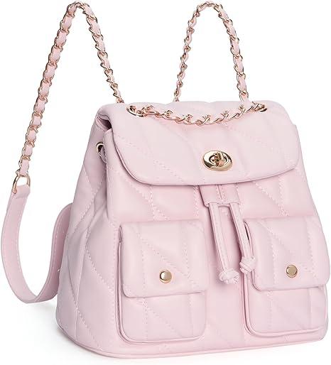 CLUCI Crossbody Bag for Women PU Leather Shoulder Bag, Convertible Small Tabby Backpack Purse for Travel