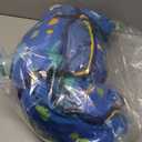 Lasoftan Toddler Nap Mat with Pillow and Blanket, Extra Large Rolled Napping Mats,Slumber Bags for Boys Girls,Kids Sleeping Bag for Daycare, Preschool Travel Camping (Blue Dinosaurs)