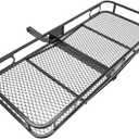 REESE Explore 63153 Rambler Hitch Mount Cargo Carrier, 60 X 24 Inches, Fits 2 Inch Receivers, 500 lbs. Capacity